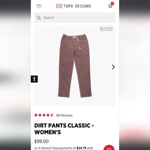Topo Design "Dirt Pants" - Teal
